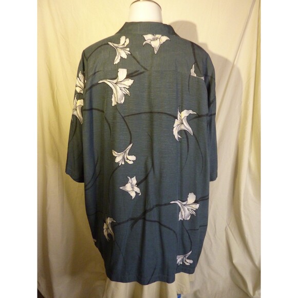 Tommy Bahama Shirt-100% Silk-Floral Hawaiian Design-sz XXL - Picture 2 of 3